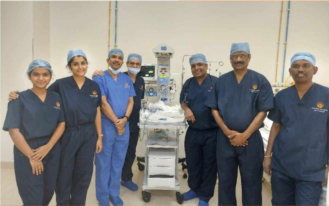 Highly skilled and compassionate team supporting the 6-week-old's journey to victory